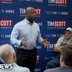 Sen. Scott suggests firing striking workers during campaign stop