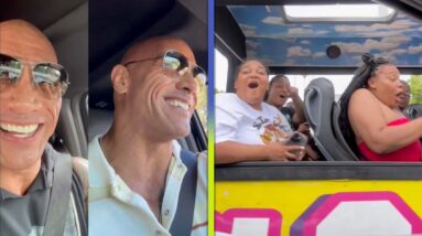 The Rock SHOCKS Bus Full of Tourists