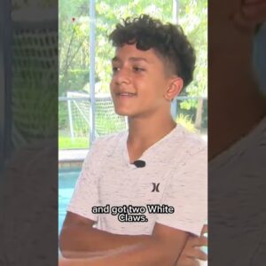 Three-legged bear steals White Claws