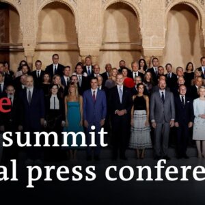Watch live: Final press conference of EU heads of states meeting in Spain | DW News