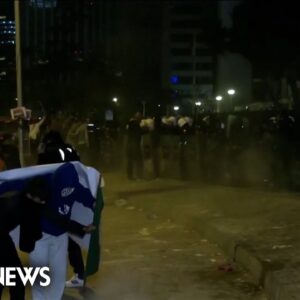 Istanbul police use water cannon, pepper spray to disperse consulate protesters
