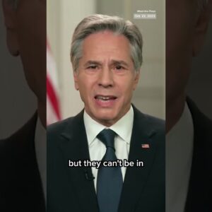 Blinken: Israel has 'no intent' to govern Gaza after war with Hamas