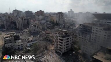 Gaza neighborhoods lie in ruins after Israeli retaliation airstrikes