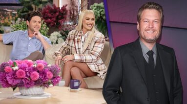 Gwen Stefani Reacts to Niall Horan's Impression of Blake Shelton