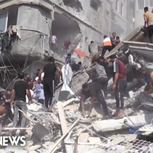 Israel-Hamas war: images of Gaza devastation, newly released hostage speaks out
