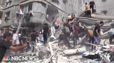Israel-Hamas war: images of Gaza devastation, newly released hostage speaks out