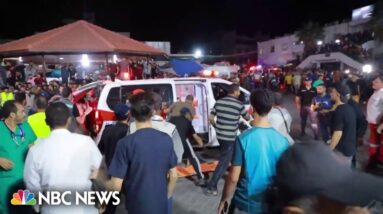 Hundreds killed in Gaza hospital blast
