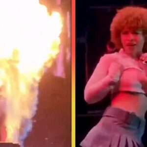 Ice Spice Narrowly Avoids FIRE Accident on Stage