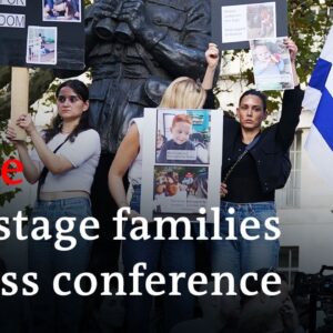 Live: Israel hostage families press conference | DW News