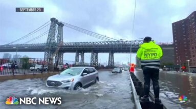 Pouring rain grips much of the Northeast on Saturday