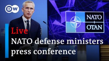 Live: NATO Secretary General Jens Stoltenberg presser on NATO defence ministers' meeting | DW News