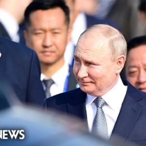 Russian President Putin arrives in Beijing to meet with his Chinese counterpart