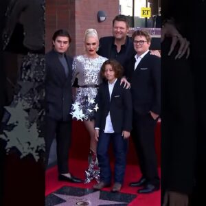 Gwen Stefani’s Sons & Blake Shelton Reveal Her Star on the Walk of Fame #shorts