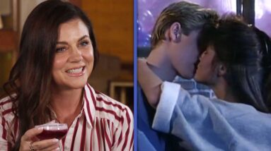 Tiffani Thiessen Makes a Co-Star 'Best Kiss' Confession | ET’s Sip or Spill