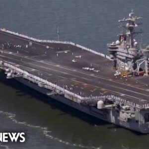 U.S. deploys second Navy carrier strike group to Middle East