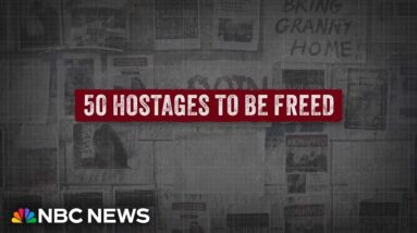 50 hostages to be released, fighting to stop temporarily in Gaza