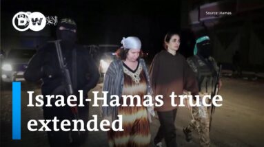 Israel-Hamas war: Truce extended, Hamas releases fifth group of hostages | DW News