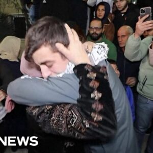 Tears of joy as Palestinian teen returns home after being freed from Israeli prison