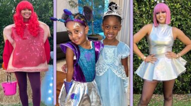 Gabrielle Union and Tia Mowry's Daughters Trick or Treat Together