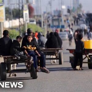 Gazans stream north despite Israel warning the war is not over