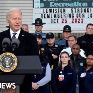 Biden visits Maine to pay respects to victims of Lewiston mass shooting