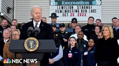 Biden visits Maine to pay respects to victims of Lewiston mass shooting