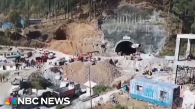 New video shows 41 construction workers trapped in tunnel in India