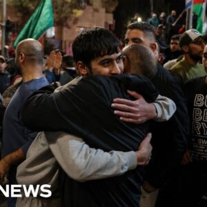 Palestinians welcome released prisoners back to West Bank