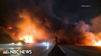 Critical roadway I-10 in California shut down indefinitely after explosive fire