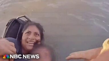 Video shows drowning migrant woman rescued by Texas law enforcement