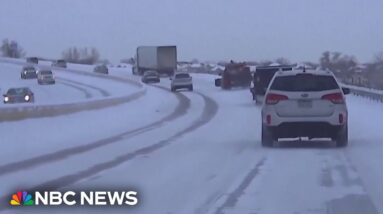 Blizzard and icy weather conditions cause travel troubles
