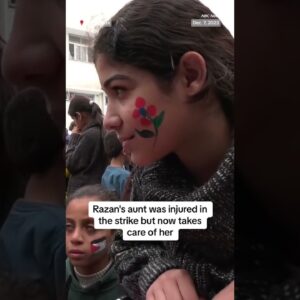 Child in Gaza loses leg in airstrike that killed her family