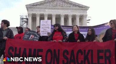 Families of opioid victims push Supreme Court to hold Sackler family accountable