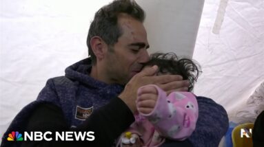 Father and daughter found alive in rubble after Israeli airstrike in Gaza