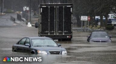 Millions on East Coast left with flooding and flight delays after storm