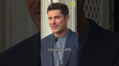 Zac Efron reflected on his career during his Hollywood Walk of Fame ceremony #shorts