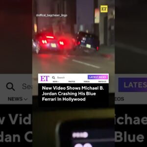 New Video Shows Michael B. Jordan Crashing His Ferrari In Hollywood