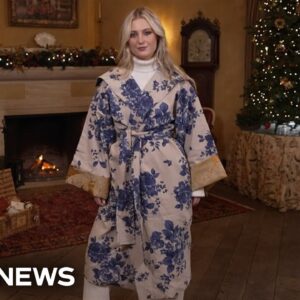 Royal curtains recycled into kimonos to benefit king's charity