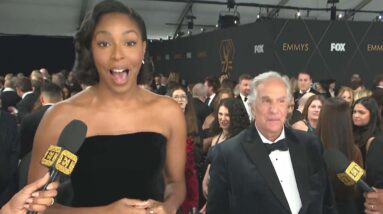 Jessica Williams STARSTRUCK by Henry Winkler Mid-Interview at Emmys! (Exclusive)