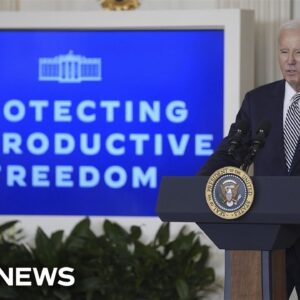 Biden discusses abortion rights on anniversary of Roe v. Wade decision