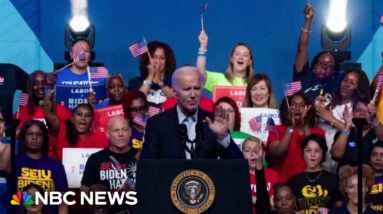 Biden secures UAW endorsement and looks to rematch with Trump