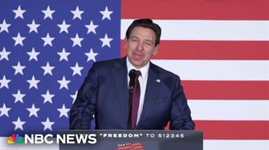 DeSantis thanks supporters after the Iowa caucus