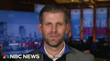 Eric Trump hedges on whether Donald Trump needs a double-digit win in New Hampshire