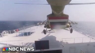 Houthi missile strike ignites oil tanker in Gulf of Aden sending crew in life boats 