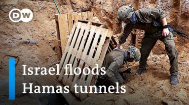 Israeli military confirms flooding of Hamas tunnels in Gaza | DW News