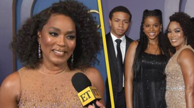 Angela Bassett on RARE Outing With Her Kids as She Accepts Honorary Oscar (Exclusive)