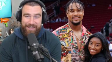 Travis Kelce POKES FUN at Simone Biles' Husband for 'Catch' Comments