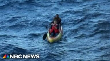 Two men in kayak rescued by cruise ship in Gulf of Mexico