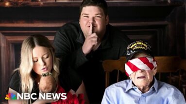 Watch: WWII vet meets first great-great-granddaughter in viral moment