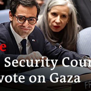 Live: UN Security Council to vote on Israel-Hamas war draft resolution | DW News